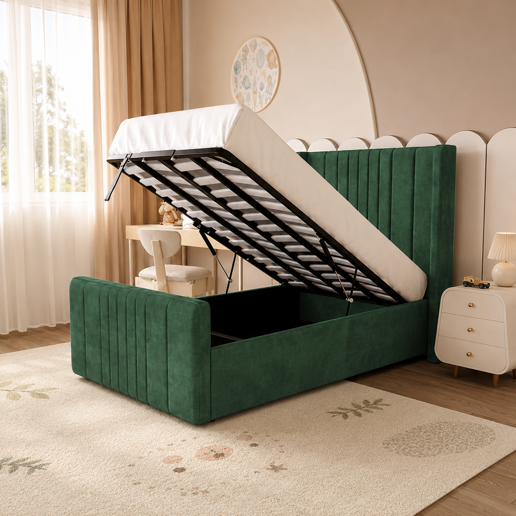 Kids Upholstered Ottoman Bed