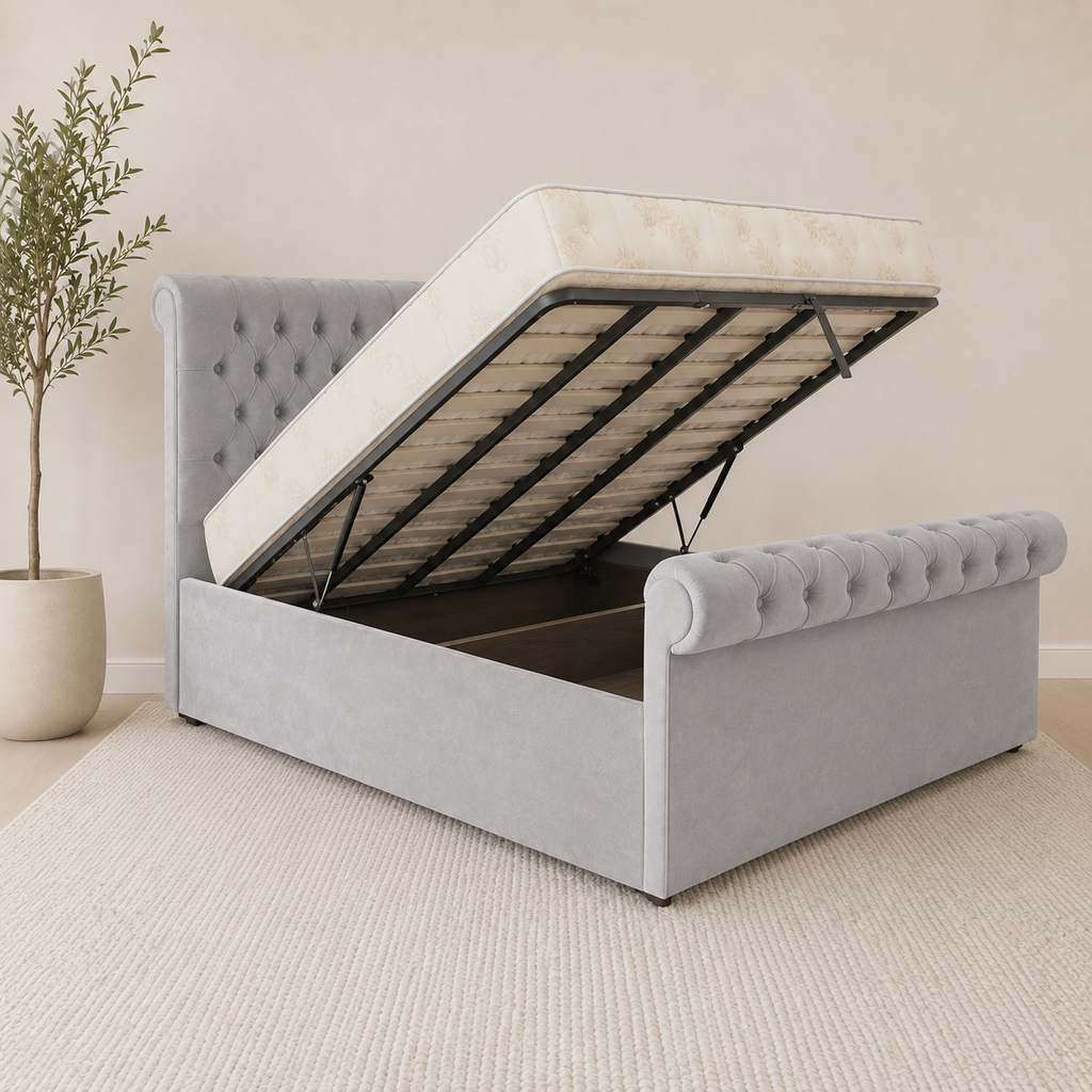 Upholstered Ottoman Bed
