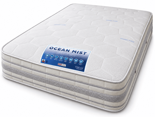 3D Ocean Mist Pocket Sprung Cooling Mattress | Bed365