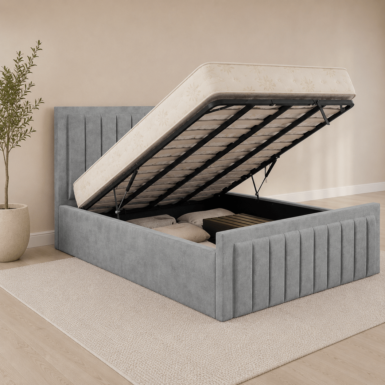 Upholstered Ottoman Bed