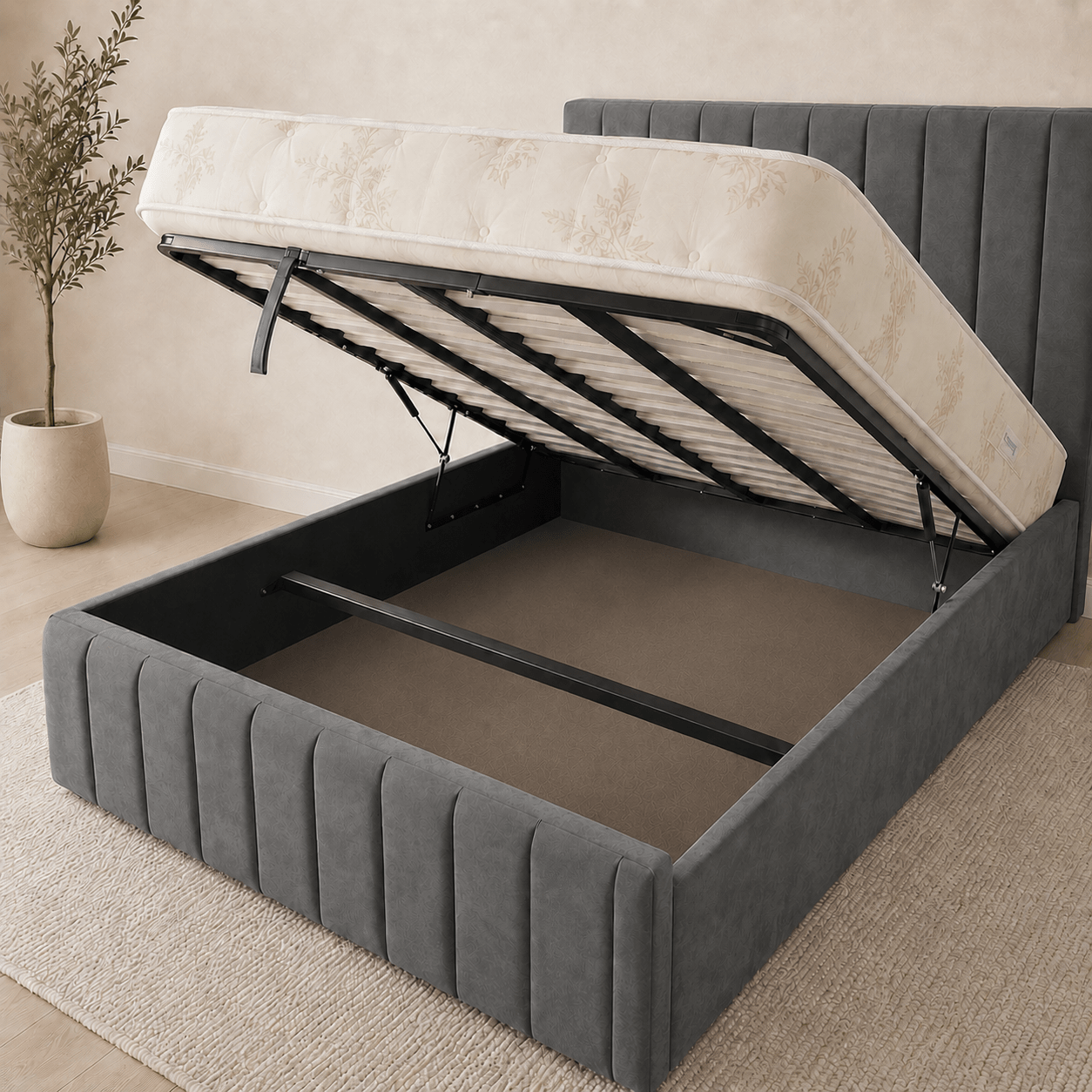 Upholstered Ottoman Bed