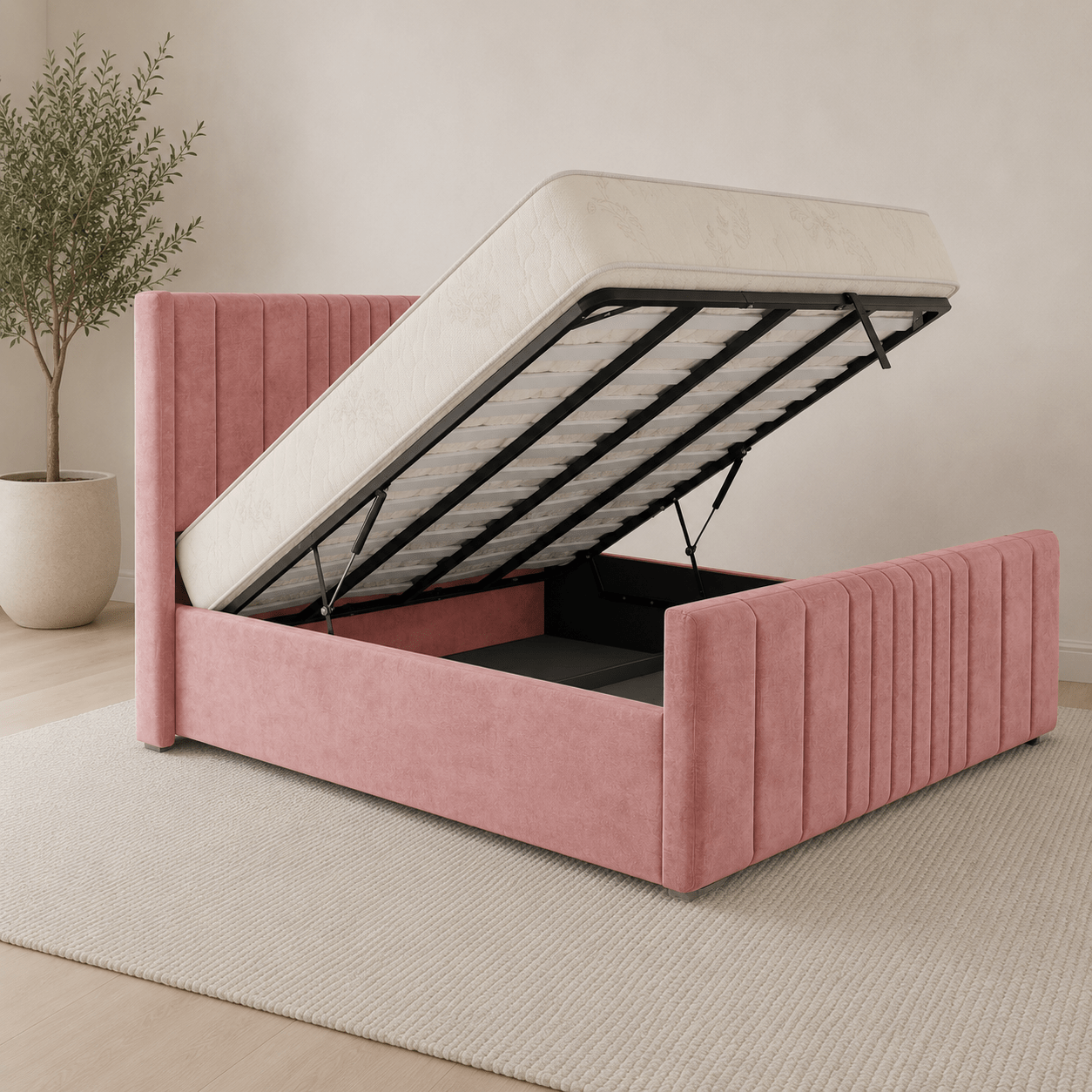Upholstered Ottoman Bed