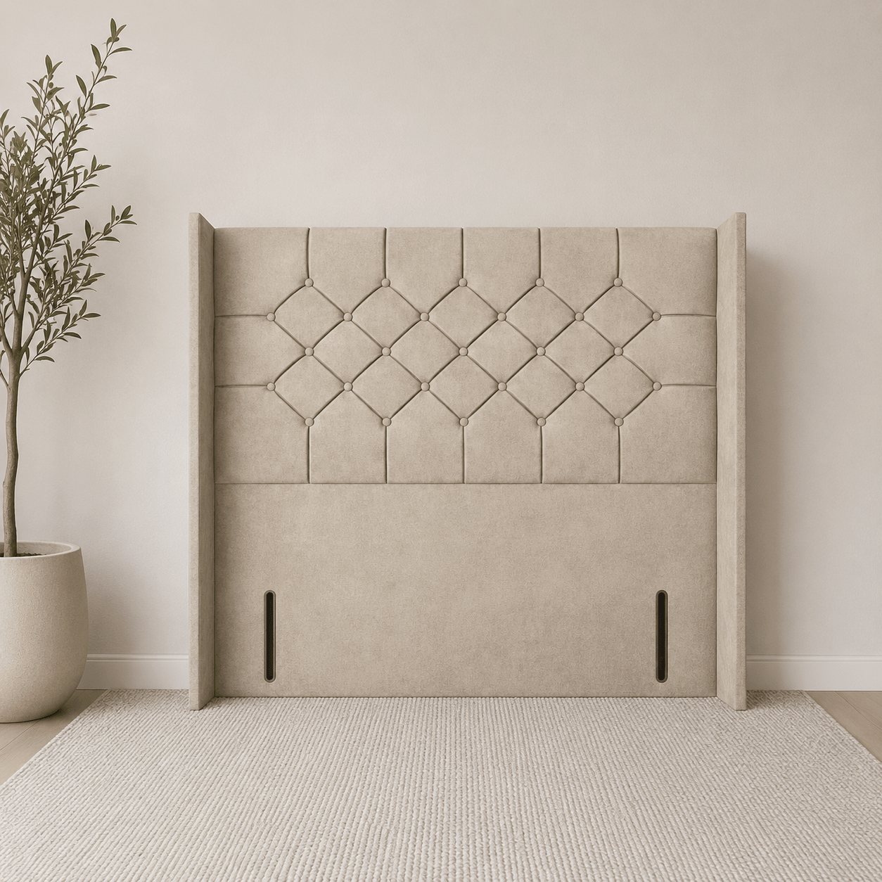Wingback Floor Standing Headboard